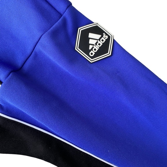 90s Adidas Soccer Tracksuit Jacket Vintage Streetwear Sweatshirt Set Blue y2k - Picture 4 of 9